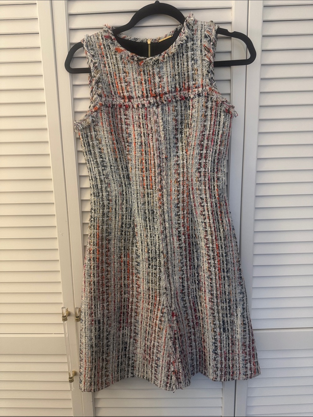 Elie Tahari “Dean” Multicolor Tweed A-Line Dress - 0